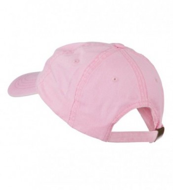 Pink Breast Cancer Embroidered Washed in Women's Baseball Caps