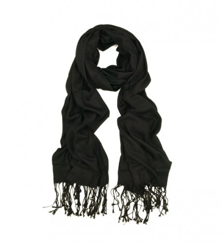 Eco-Friendly Premium Silky Soft Bamboo Fiber Scarf - Different Colors Available - Black - C9116SW7NL5