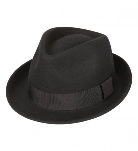 Mens Felt Fedora Hat Unisex Classic Manhattan Indiana Jones Hats A ...