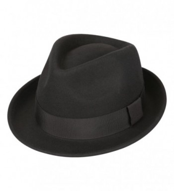 Mens Felt Fedora Hat Unisex Classic Manhattan Indiana Jones Hats A:black  CA12HGY47R1