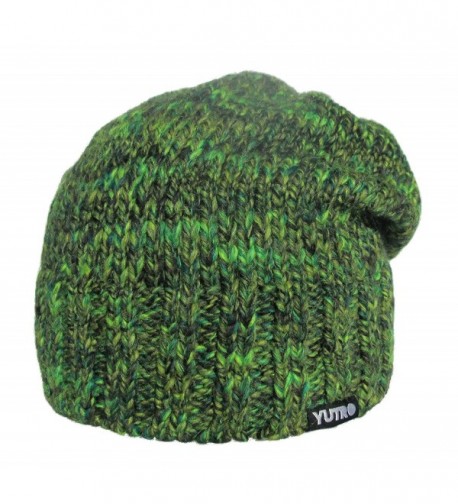 YUTRO Fashion Women's Slouchy Fleece Lined Wool Winter Ski Beanie Skully Hat 14 COLORS - Green Grass - C7129B8C0ID
