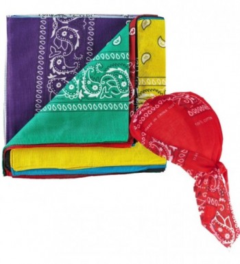 NJ Novelty Assorted Bandanas Pre tied in Fashion Scarves