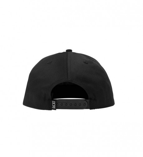 DOPE Gold Logo Snapback Black in Men's Baseball Caps