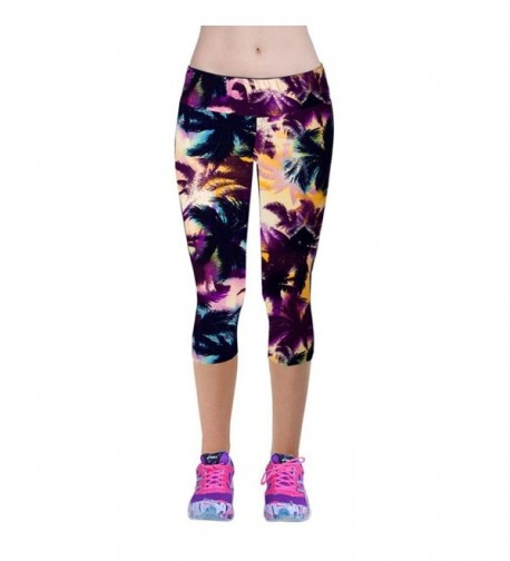 Iusun Athletic Cropped Stretch Leggings