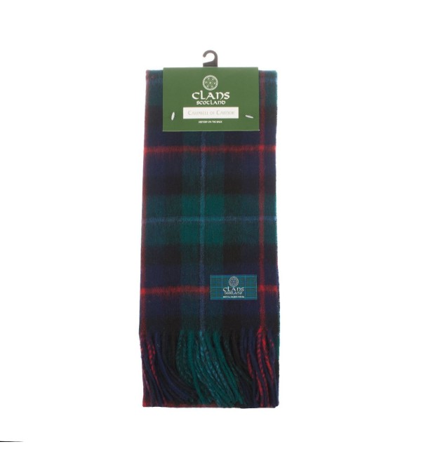 Clans Of Scotland Pure New Wool Scottish Tartan Scarf Campbell Of Cawdor (One Size) - CS123H3A22D