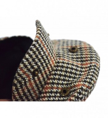 Classic Herringbone Tweed Newsboy Houndstooth in Men's Newsboy Caps