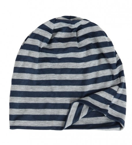 DJT Unisex Striped Slouchy Beanie