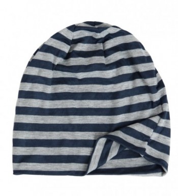 DJT Unisex Striped Slouchy Beanie