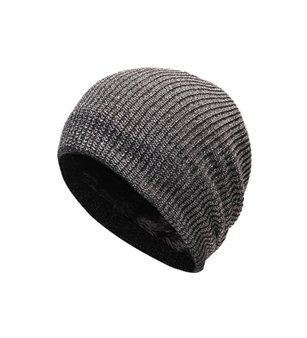 Warm Winter Slouchy Beanie Unisex Soft Fleece Lined Thick Knit Skull ...
