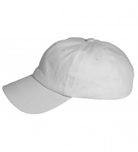 Washed Cotton Baseball Size White