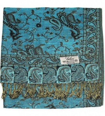 Falari Womens Pashmina Turquoise A05 13