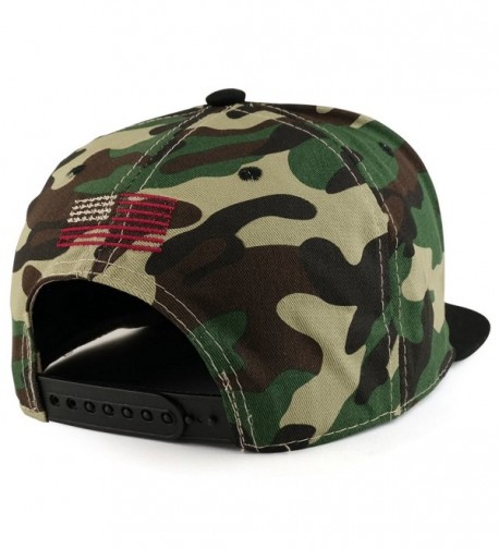 Armycrew American Flag Embroidered Snapback in Men's Baseball Caps
