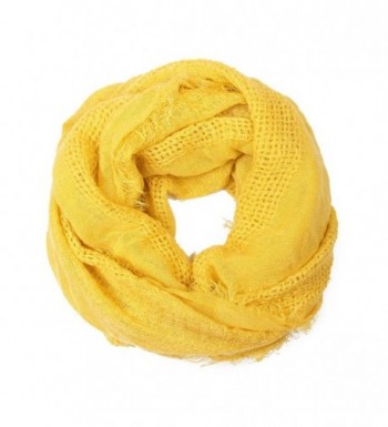 MYS Collection Soft Fall Infinity Circle Loop Scarf - Mustard - CX12MF2PXJF