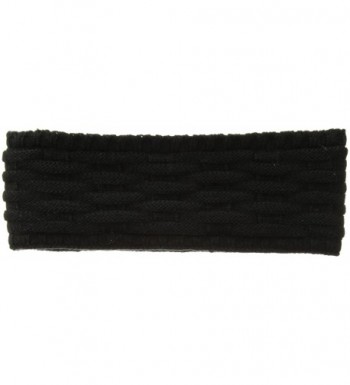 Echo Women's Cross Cable Stitch Headband - Black - CW1820CIHX6