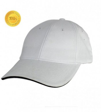 YEYIMEI Baseball Cap Unisex Cotton Cap Trucker Hat White Cap Sun Hat Adjustable Cap For Men- Women - White - CM182KSI5YN