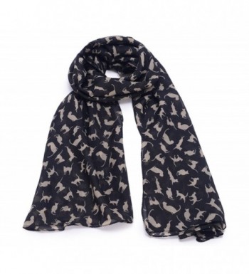 REINDEAR Premium Women Cat Kitten Scarf US Seller - Black - CJ128SA9R17