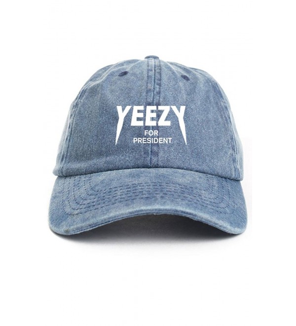 Yeezy For President Denim Unstructured Hat - CS12O1BBALY