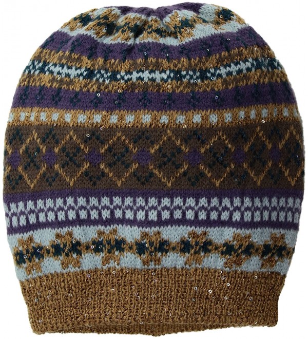 Muk Luks Women's Multi Beanie - Purple - C018287W3XO