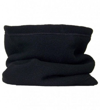 Best Winter Hats Reversible 100% Polyester Fleece Neck Gaiter/Warmer - Black - CP11GSSNFGB