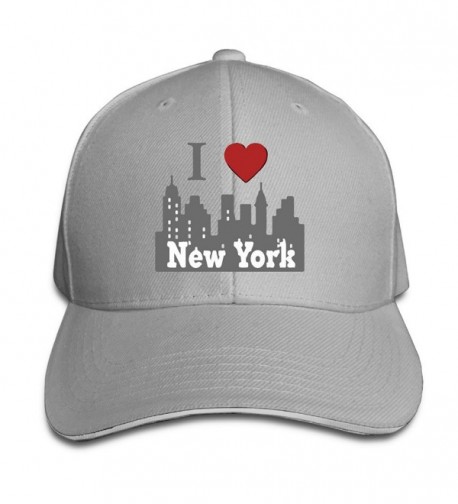 I Love New York NY Skyline Unisex Breathable Slouchy Beanie - Ash - CA17YIO5L26