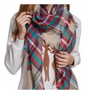 HEYMA Plaid Blanket Scarf Tartan Stylish Scraf For Women Winter Scarf Shawl - Scarf One - C21880RWRSN