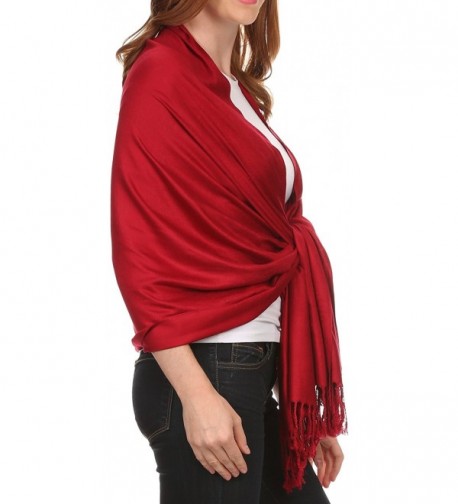 Sakkas Rayon Bamboo Solid Pashmina in Wraps & Pashminas