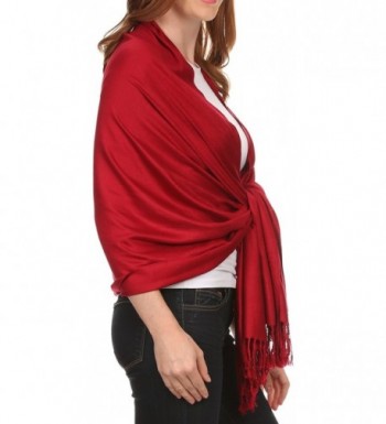 Sakkas Rayon Bamboo Solid Pashmina in Wraps & Pashminas