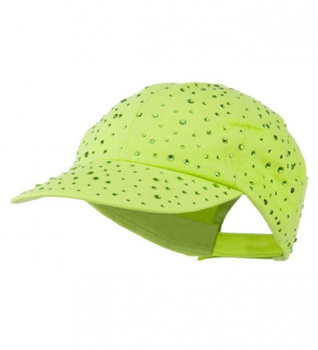 Bejeweled Glitter Baseball Cap - Lime - CN11VSYDKXD