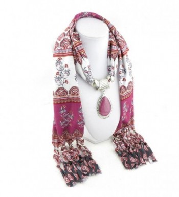 XUANOU Elegant Rhinestone Pendant Scarves in Cold Weather Scarves & Wraps