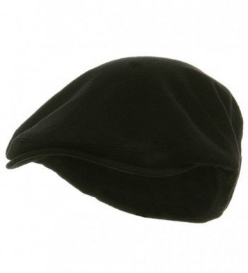 Big Size Elastic Wool Ivy Cap - Black W07S38B - C7113HAJPHZ