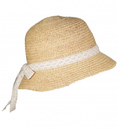 Victoria Natural Raffia Womens Cloche