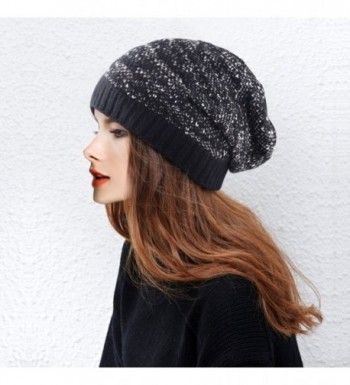 DELUXSEY Cable Slouchy Beanie Women in Women's Skullies & Beanies