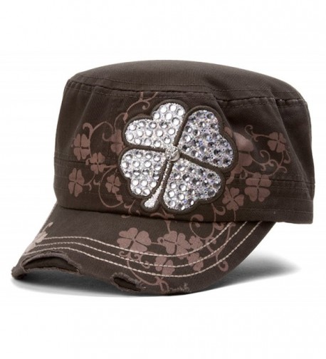 TopHeadwear Four Clover Distressed Cadet