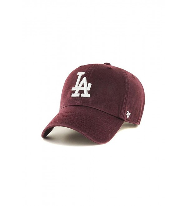 Brand MLB Los Angeles Dodgers Clean Up Cap Dark Maroon CR17X65A05S