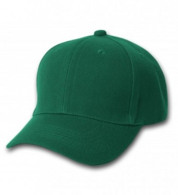 TOP HEADWEAR TopHeadwear Structured Poly Low Profile Adjustable Hat - Dark Green - C9180IGK8KH