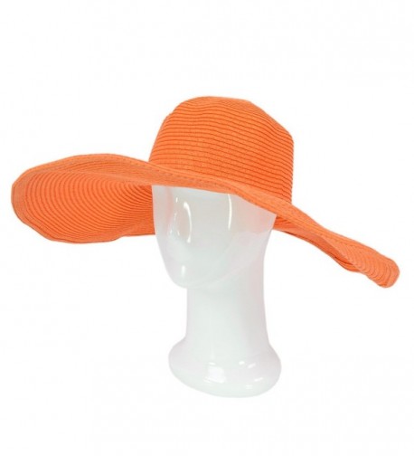 Womens Classic Solid Floppy Orange