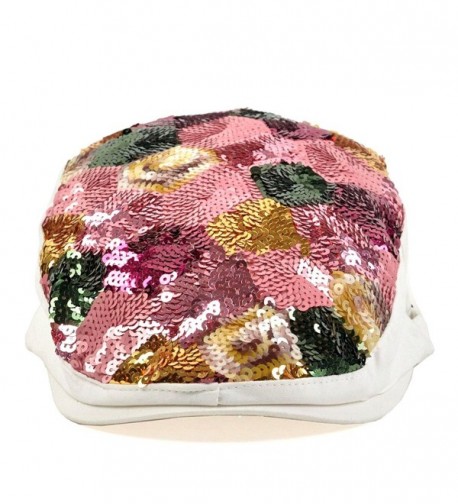 LOCOMO Colorful Multicolor Sequin Glitter Newsboy Beret Cap Hat FFH037 ...