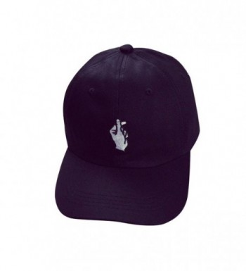 Caps- Toraway Unisex Fashion Baseball Cap Adjustable Hip Hop Finger Hat - Black - CK12GGY4YT3