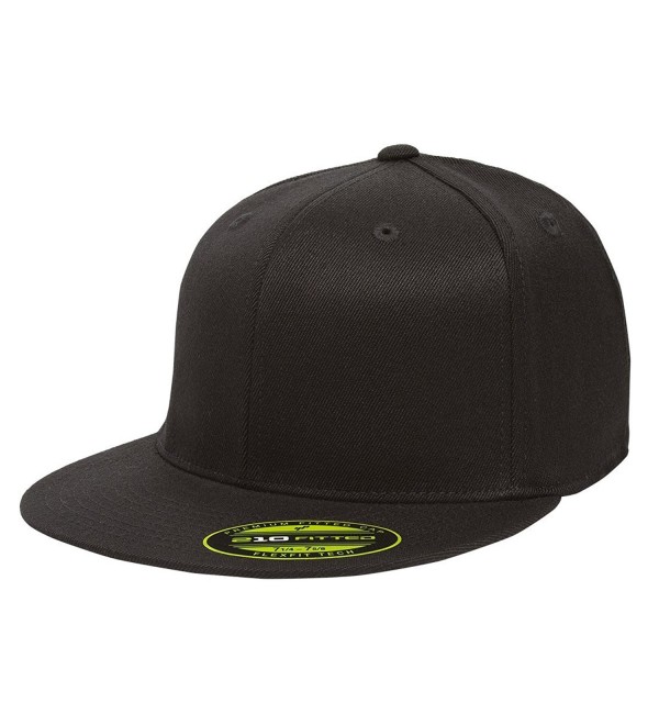 Flexfit/Yupoong 210 Fitted Flat Bill Cap - Black - C1184EUA87T