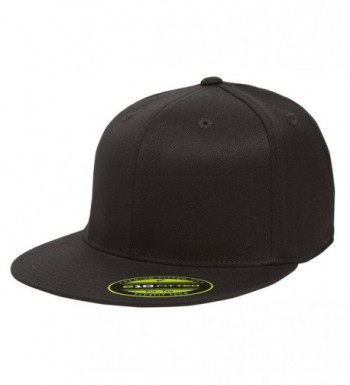 Flexfit/Yupoong 210 Fitted Flat Bill Cap - Black - C1184EUA87T