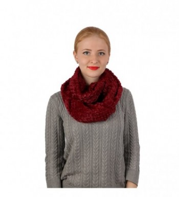 Infinity Winter Stretchy Scarves Warmer Hanmorstar - Burgundy - C31899TZ7X3