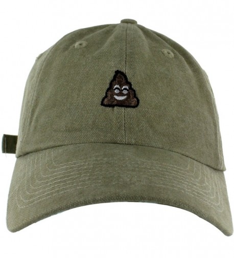 Poop Dad Hat Embroidered Basebal Cap - Imperial Khaki - C1182Z3M7AU