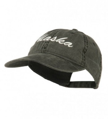 State Alaska Embroidered Washed Cap