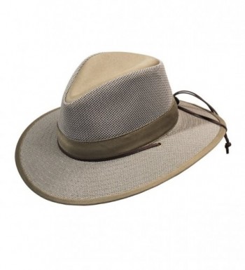 Olive Mesh Australian Hat by Turner Hat - Off-white - C712G227YEL