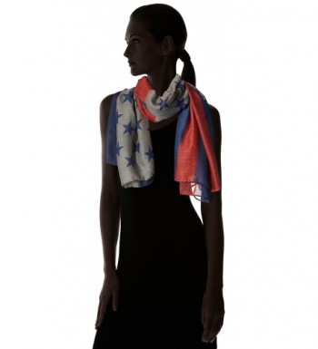 Womens American Flag Oblong Scarf in Fashion Scarves