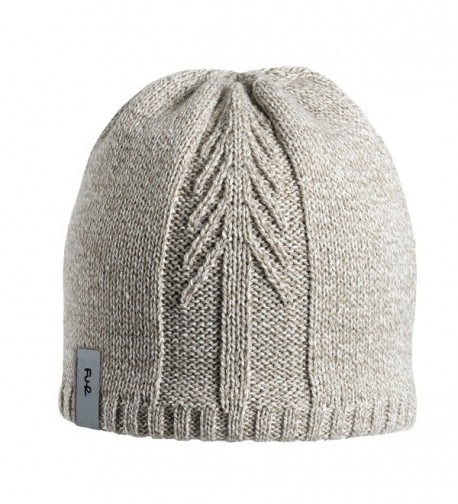 Turtle Fur Lifestyle - Men's Lone Tree Ragg- Fleece Lined Ragg Wool Beanie - Oatmeal - CF11K6I9W93