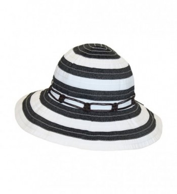 Black White Wide Brim Summer in Women's Sun Hats