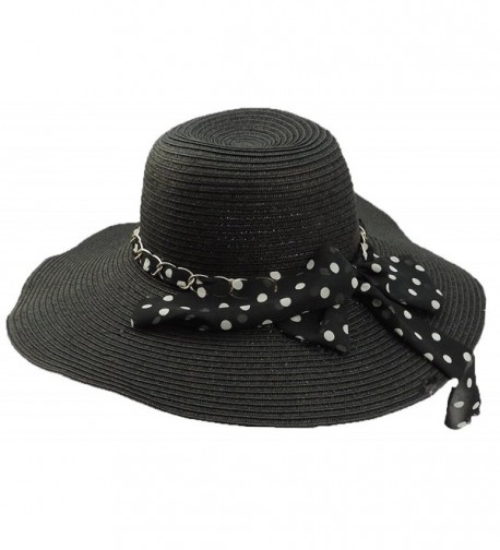 Headwear Womens Floppy Packable Black in Women's Sun Hats