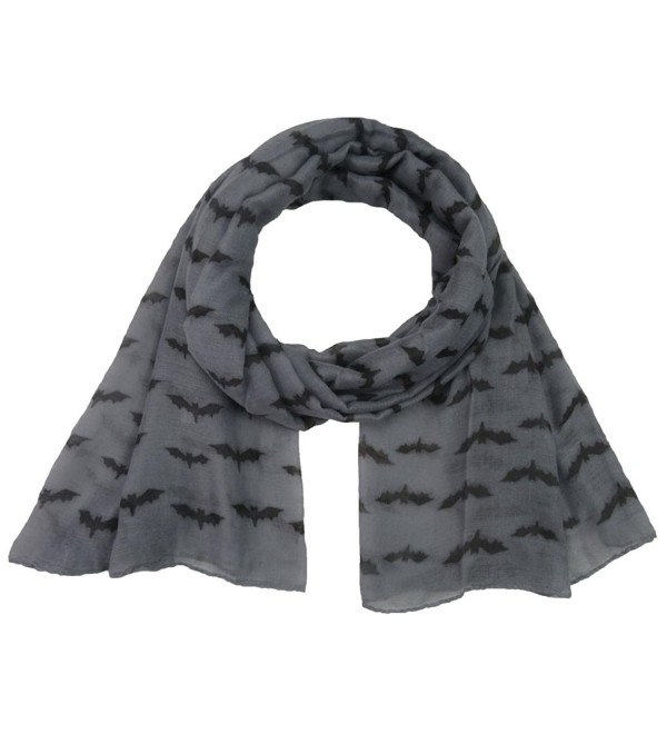 Women Scarf Winter Shawl Bat Print Fashion Scarf Soft Wrap Stole Pashmina Scarves - C - C11885I8D69