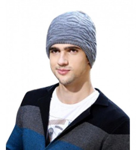 Men's Sport Knit Game Double Sides Can Wear Beanie Hat Black CR124OJEHOJ